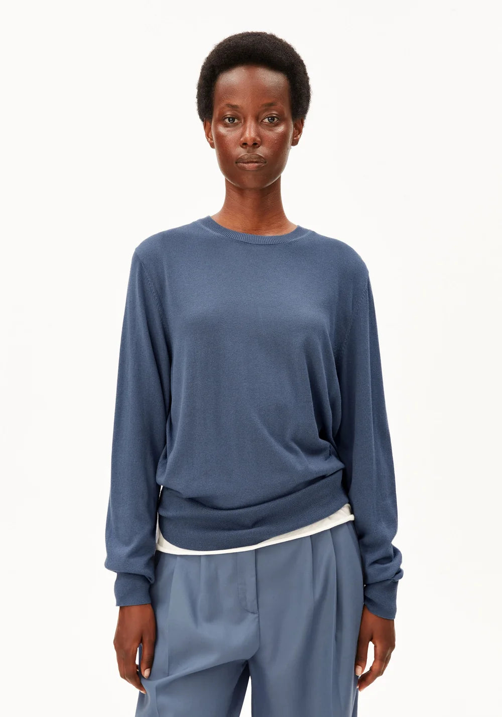 ARMEDANGELS | Pull en maille fine | Bleu