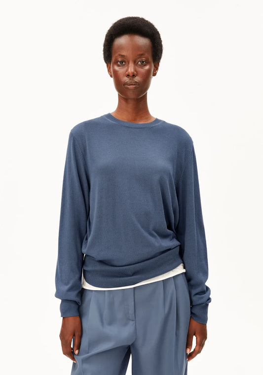 ARMEDANGELS | Pull en maille fine | Bleu