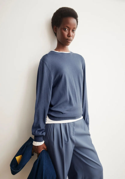 ARMEDANGELS | Pull en maille fine | Bleu