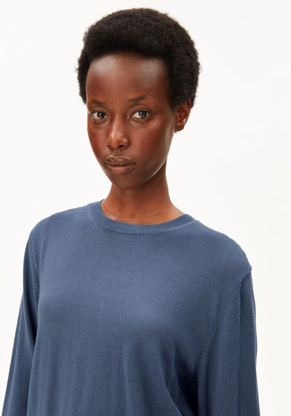 ARMEDANGELS | Pull en maille fine | Bleu