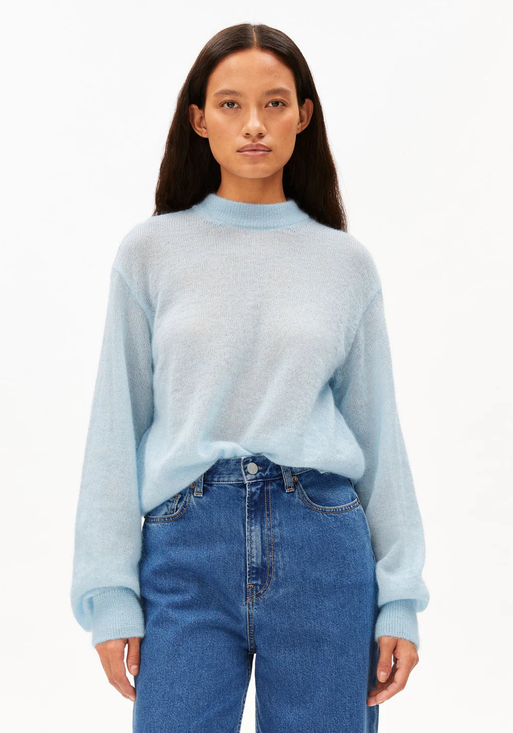 Armedangels | Pull 'Mohair' | Bleu