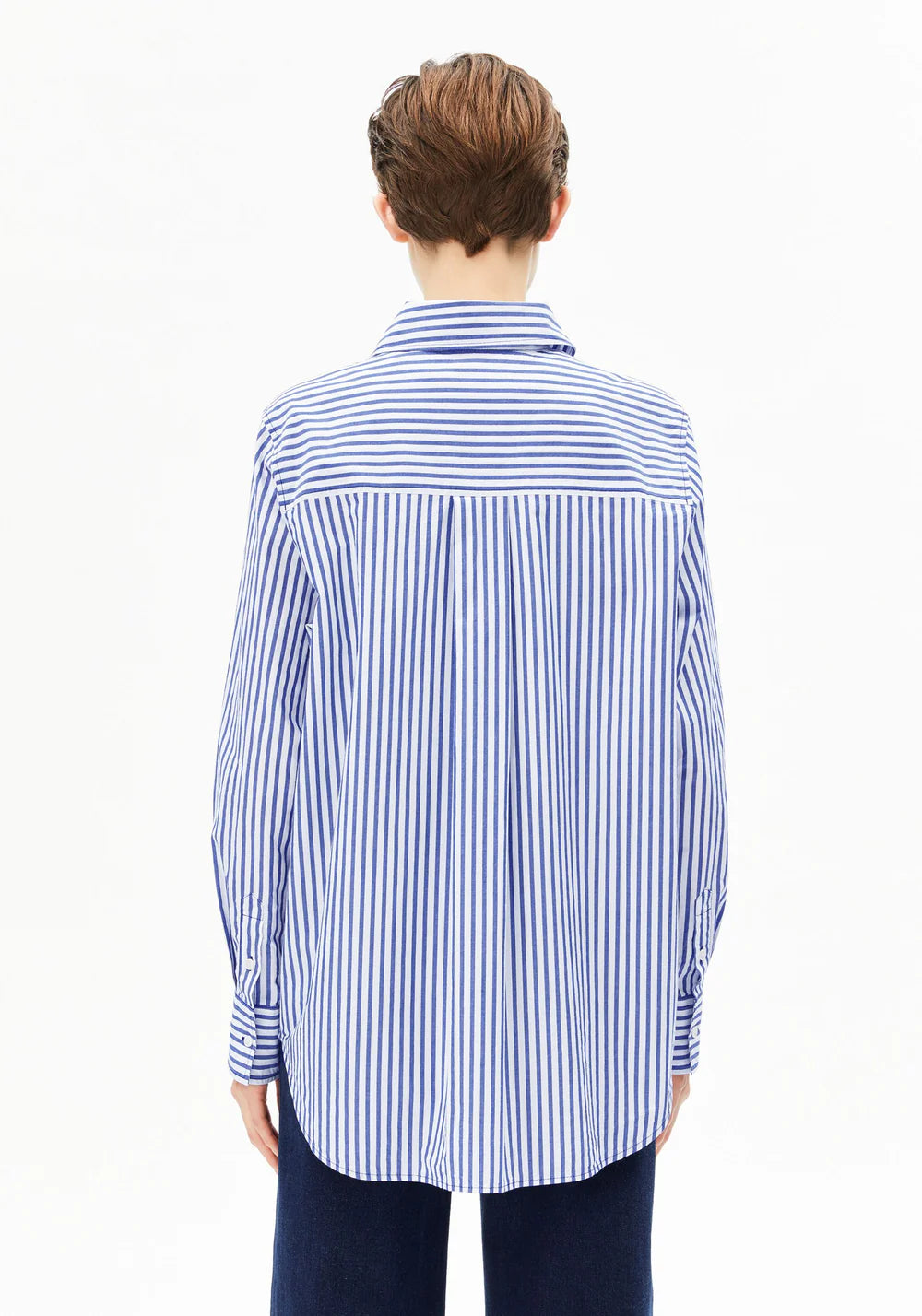 Armedangels | Chemise 'Stripe Loose' |  Bleu/Blanc