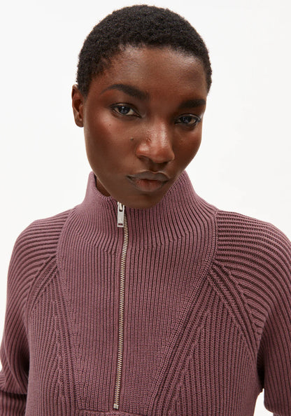 Armedangels | Pull en coton biologique teint en pièce "RONYIAAS"- Rose poudré