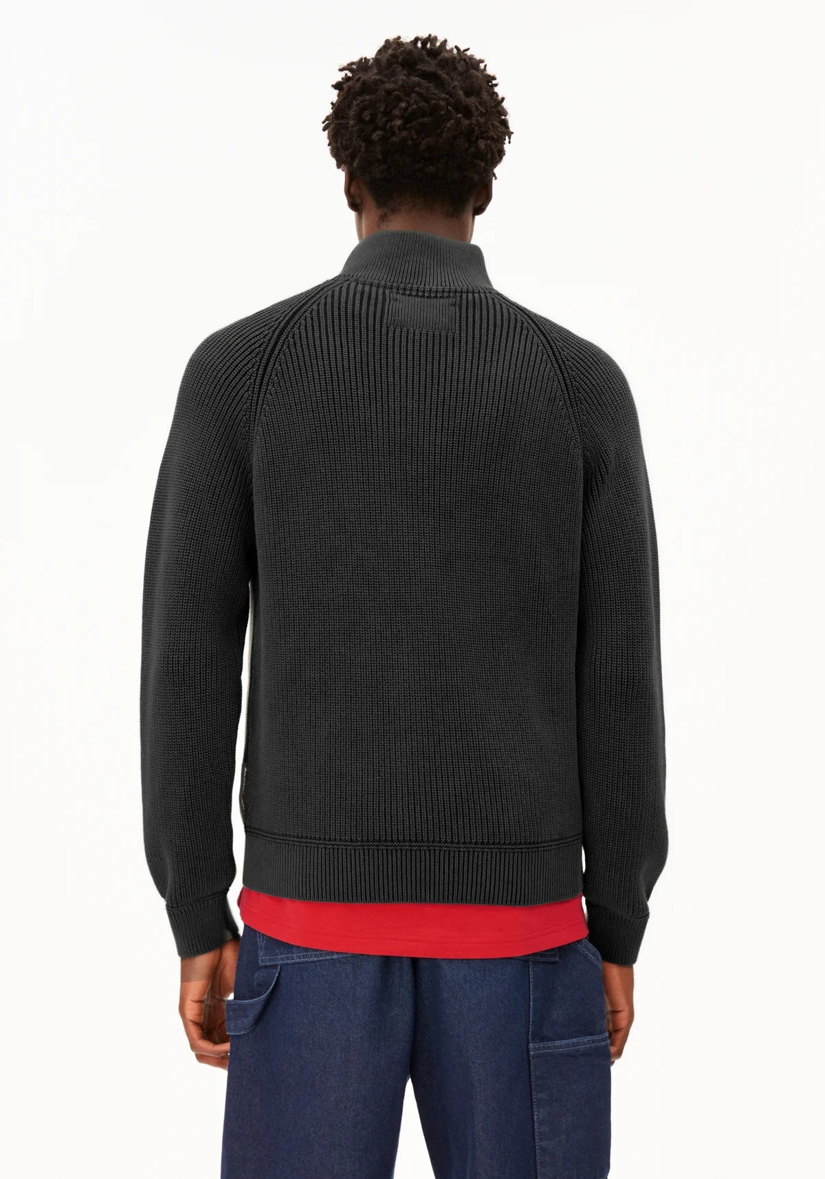 Armedangels | Le pull demi-zip "Kaalves" - Noir