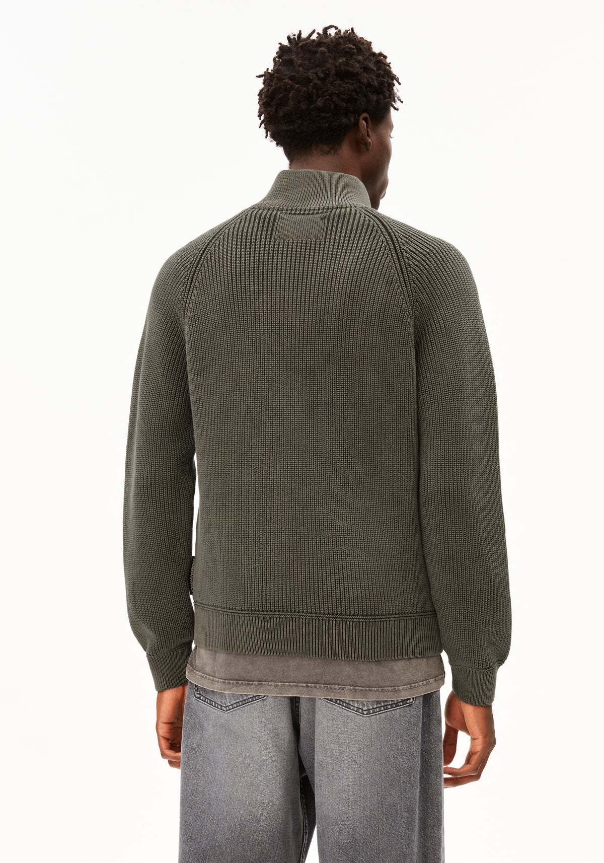 Armedangels | Le pull demi-zip "Kaalves" - Vert Forêt