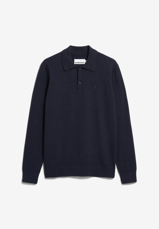 ARMEDANGELS | Polo manche longue - Bleu