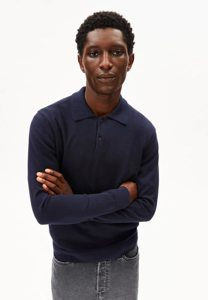 ARMEDANGELS | Polo manche longue - Bleu