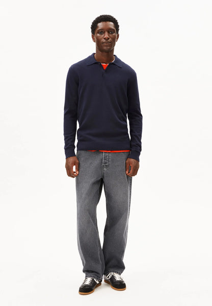 ARMEDANGELS | Polo manche longue - Bleu