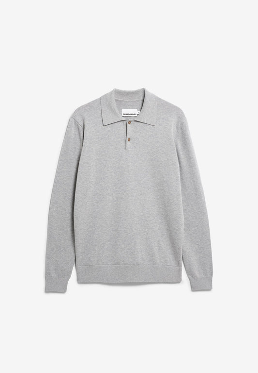 ARMEDANGELS | Polo manche longue - Gris