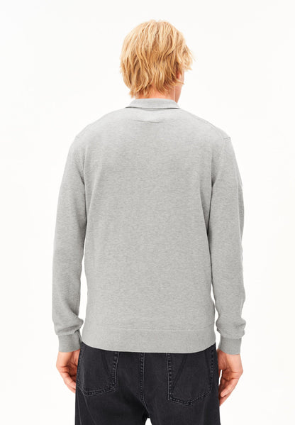 ARMEDANGELS | Polo manche longue - Gris