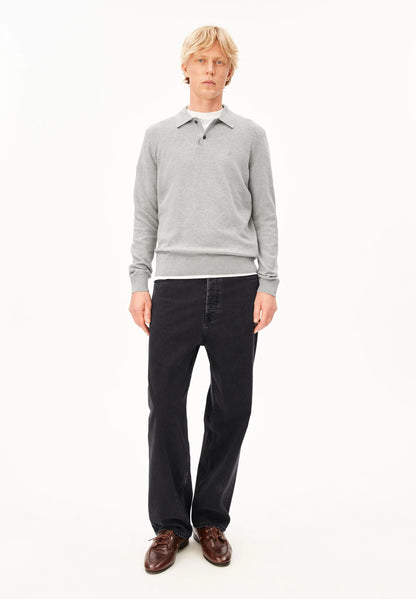 ARMEDANGELS | Polo manche longue - Gris