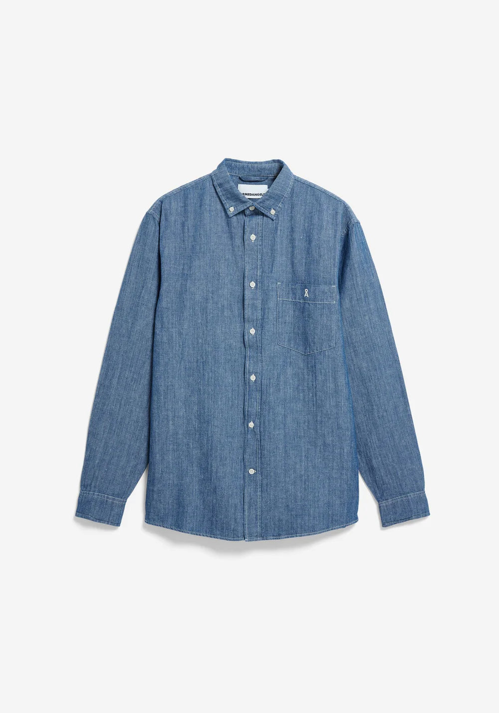 ARMEDANGELS | Chemise en chambray de lin et coton - Denim foncé