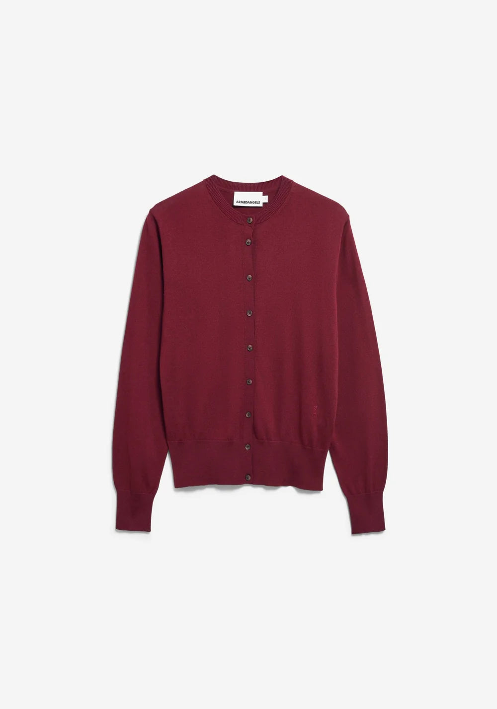 ARMEDANGELS | Cardigan en maille fine | Rouge