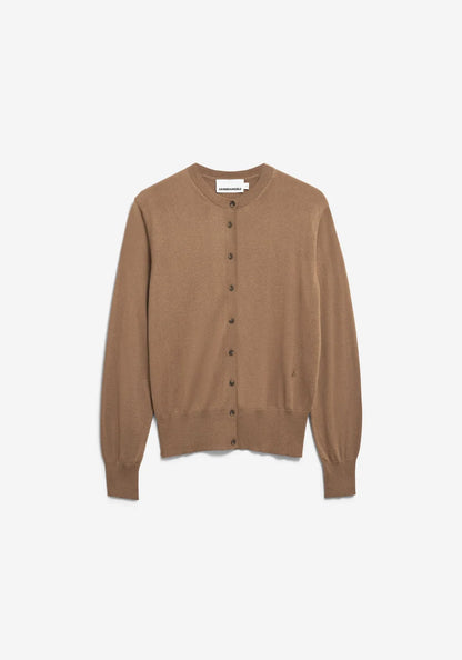 ARMEDANGELS | Cardigan en maille fine | Marron