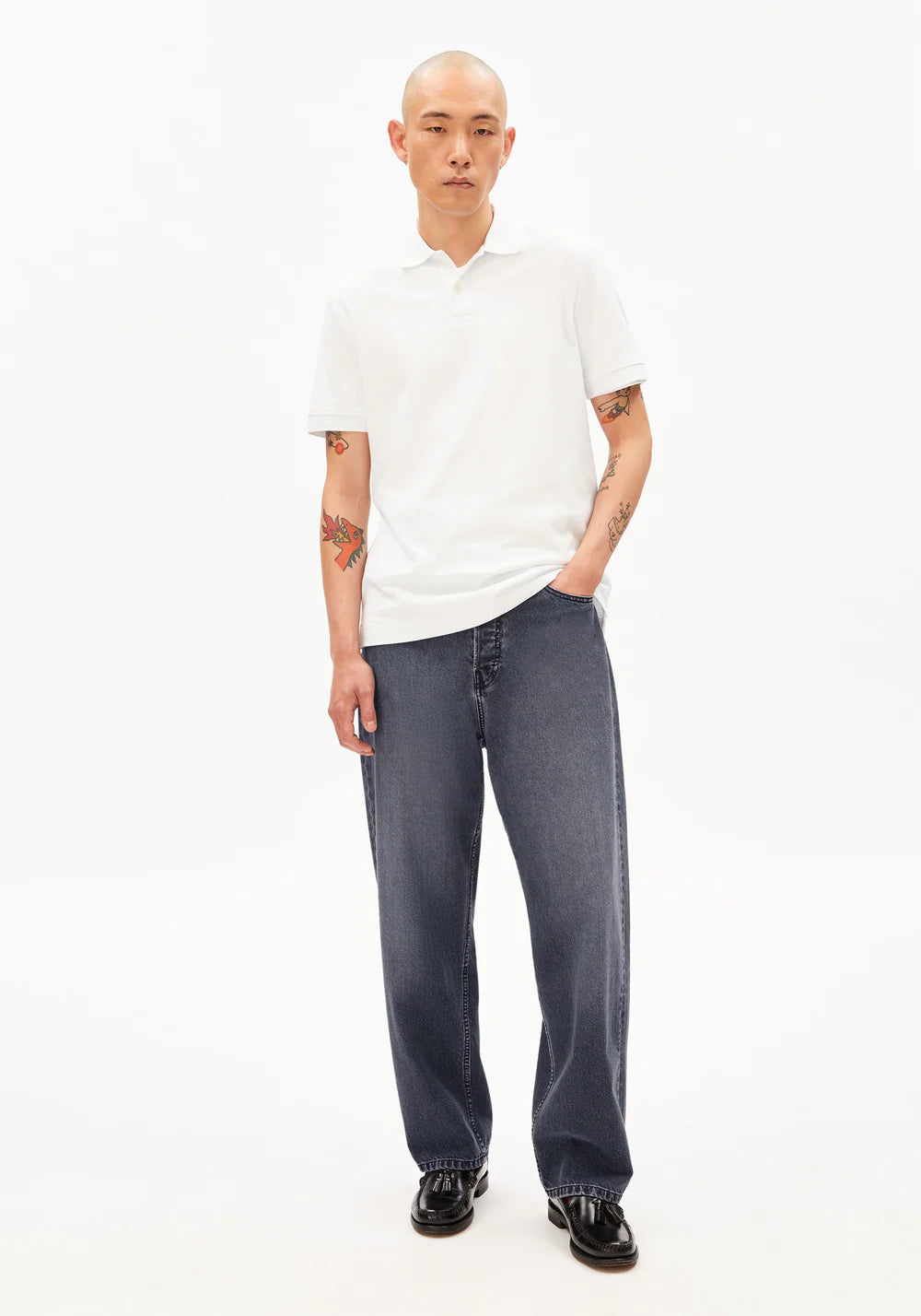 ARMEDANGELS | Polo "MAARIO" - Blanc