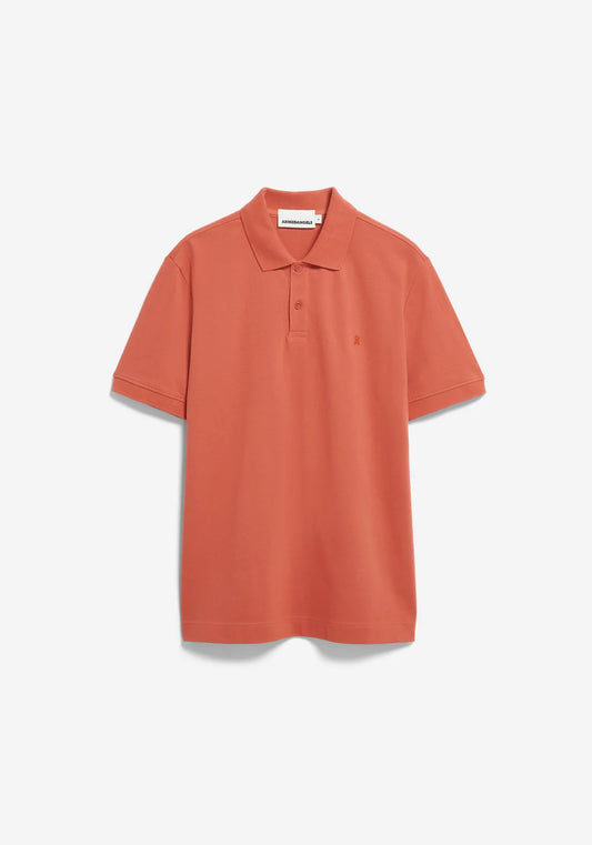 ARMEDANGELS | Polo "MAARIO" - Rouge délavé