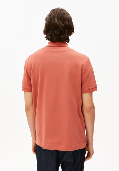ARMEDANGELS | Polo "MAARIO" - Rouge délavé