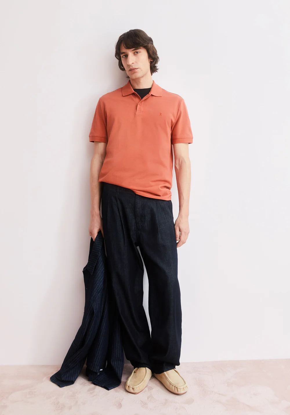 ARMEDANGELS | Polo "MAARIO" - Rouge délavé