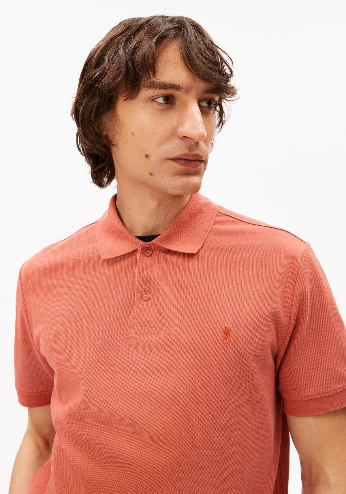 ARMEDANGELS | Polo "MAARIO" - Rouge délavé