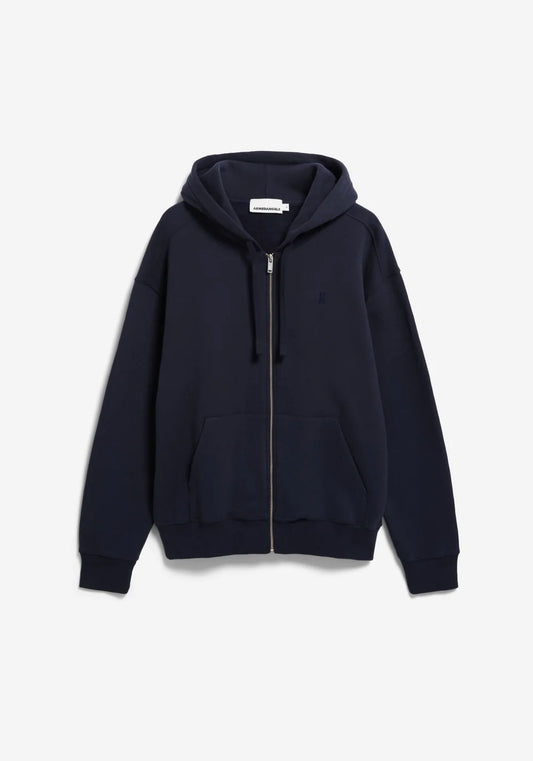 ARMEDANGELS | Sweat à capuche "SAROMIAAN" - Bleu nuit
