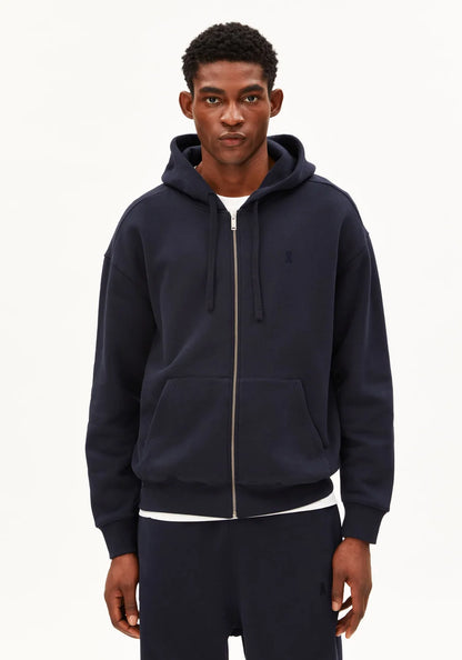ARMEDANGELS | Sweat à capuche "SAROMIAAN" - Bleu nuit