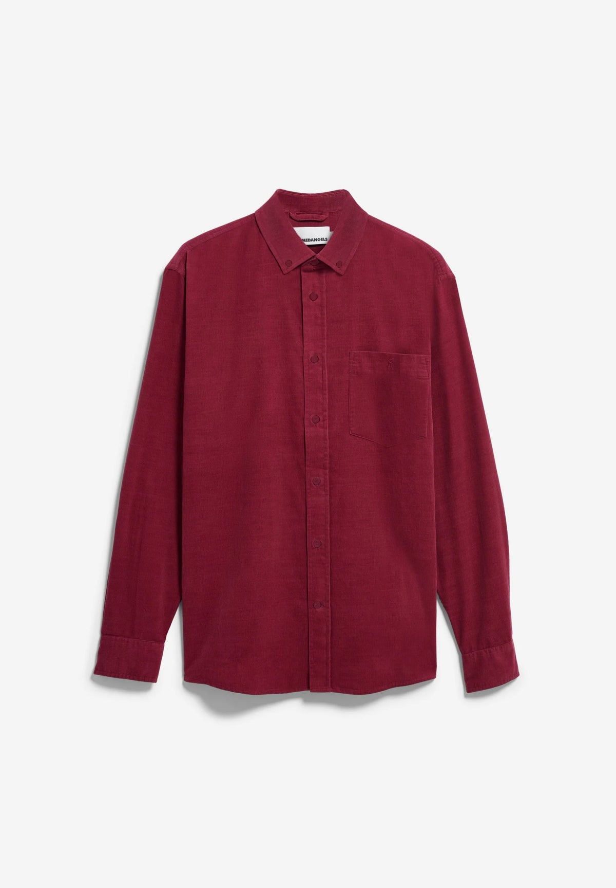 ARMEDANGELS | Chemise en velours côtelé de coton bio - Rouge 