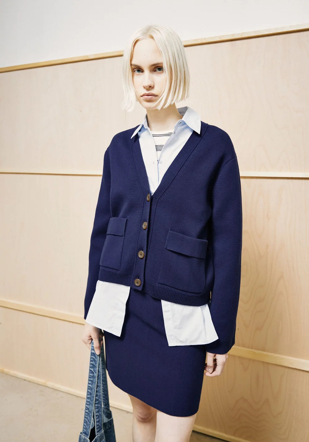 ARMEDANGELS | Cardigan 'Compact' | Marine