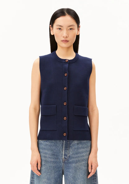 ARMEDANGELS | Veste à tricot 'Compact' | Marine