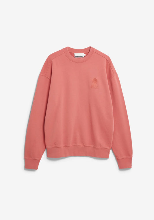 ARMEDANGELS | Sweat-shirt "ICONIC Å GMT DYE" - Rouge délavé