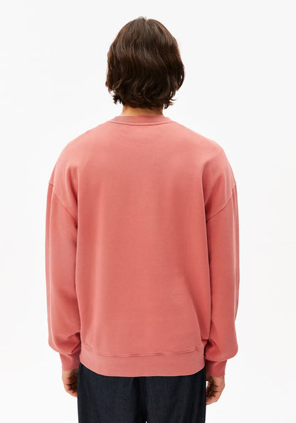 ARMEDANGELS | Sweat-shirt "ICONIC Å GMT DYE" - Rouge délavé