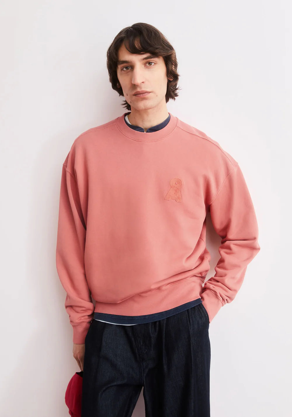 ARMEDANGELS | Sweat-shirt "ICONIC Å GMT DYE" - Rouge délavé
