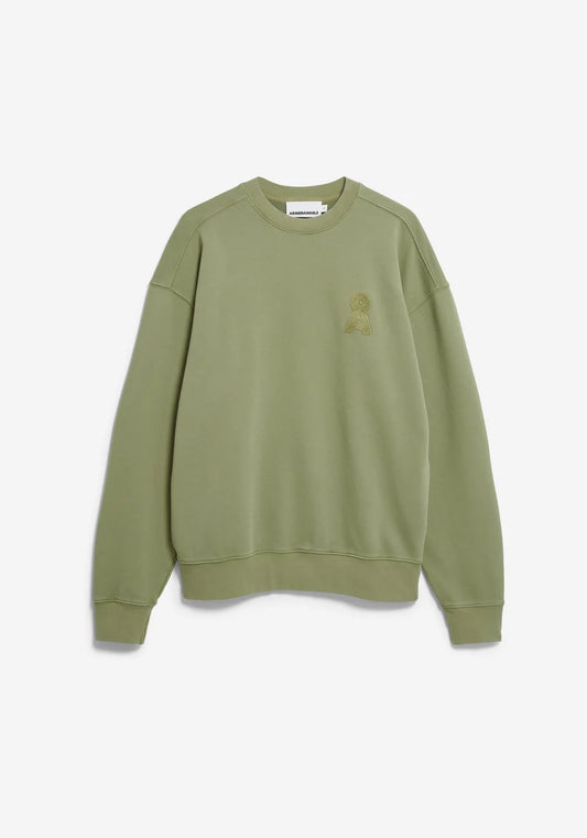 ARMEDANGELS | Sweat-shirt "ICONIC Å GMT DYE" - Vert délavé