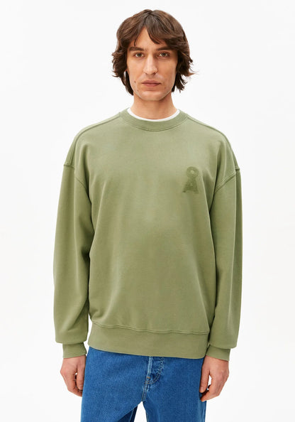 ARMEDANGELS | Sweat-shirt "ICONIC Å GMT DYE" - Vert délavé