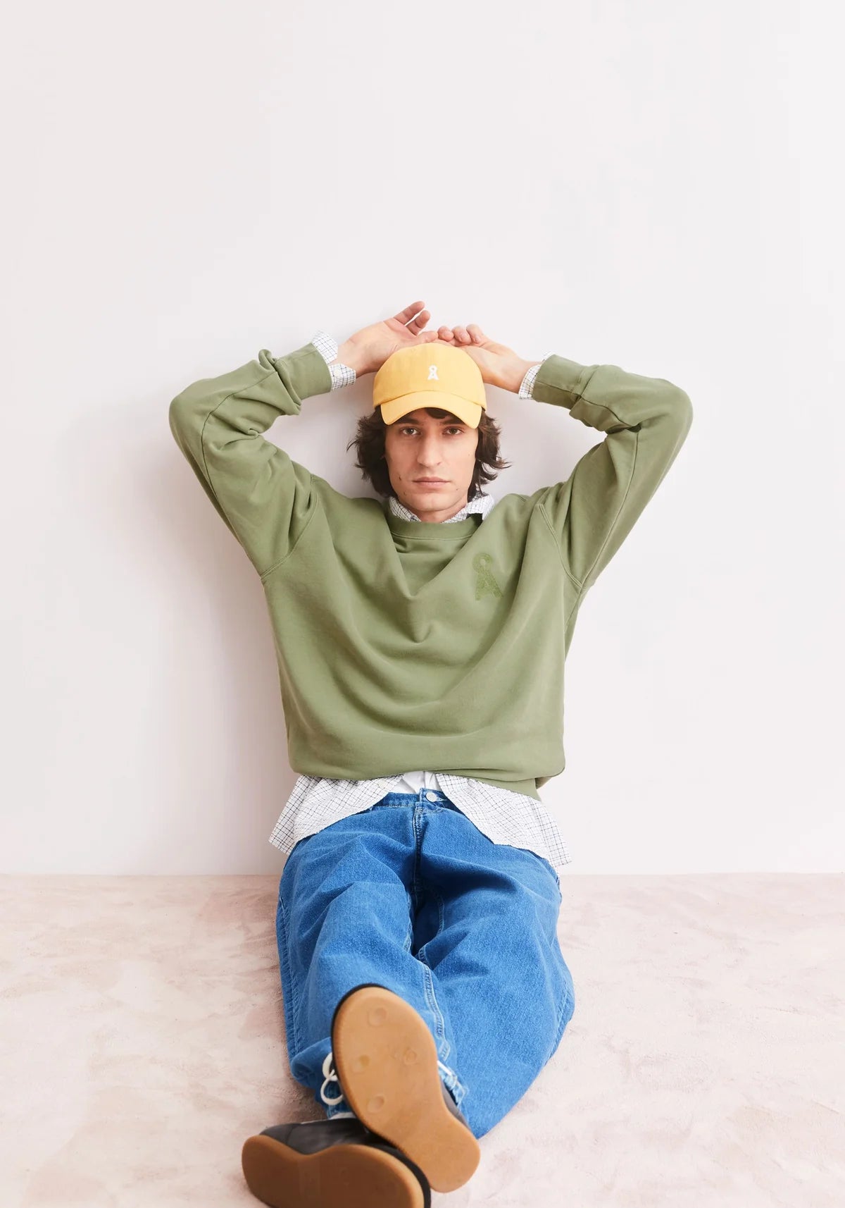 ARMEDANGELS | Sweat-shirt "ICONIC Å GMT DYE" - Vert délavé