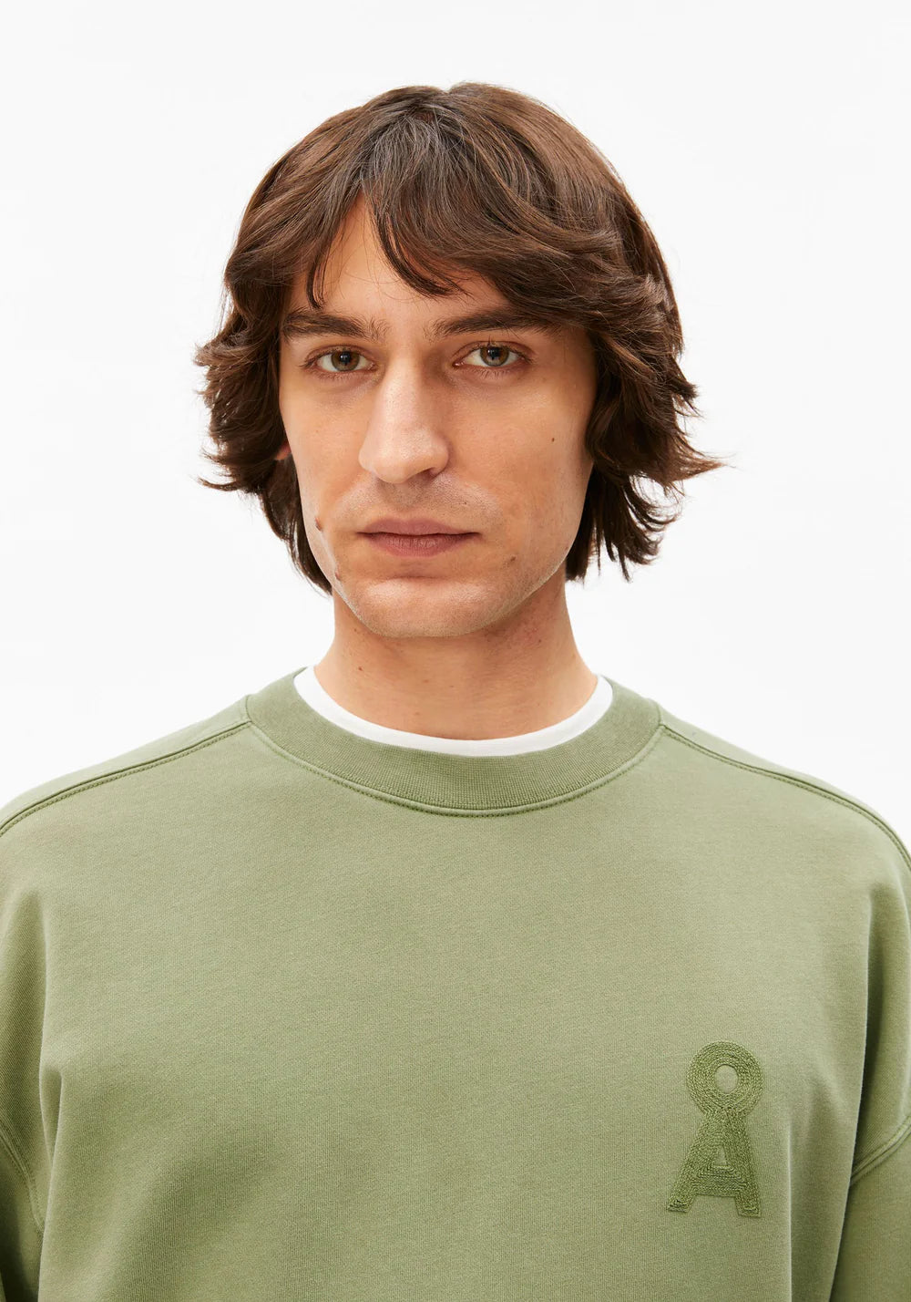 ARMEDANGELS | Sweat-shirt "ICONIC Å GMT DYE" - Vert délavé