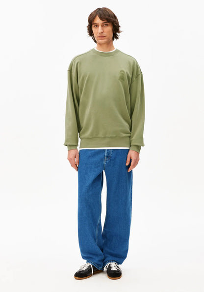 ARMEDANGELS | Sweat-shirt "ICONIC Å GMT DYE" - Vert délavé