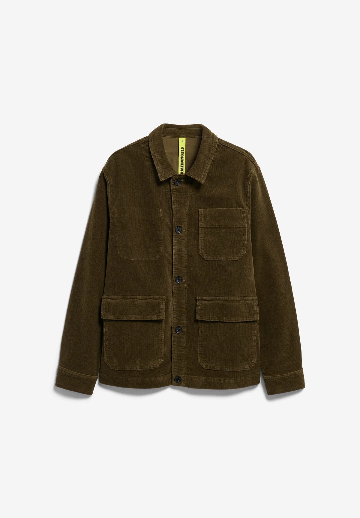 ARMEDANGELS | Le blazer en velours côtelé de coton bio - Olive