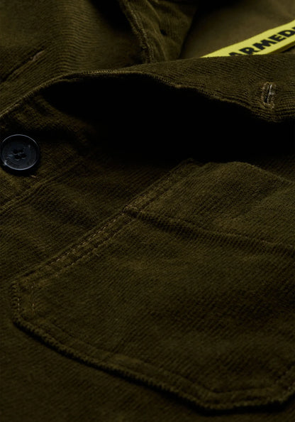 ARMEDANGELS | Le blazer en velours côtelé de coton bio - Olive