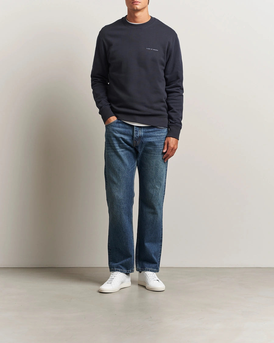 Tiger of Sweden | Pull en Jersey "Emerson" - Bleu foncé