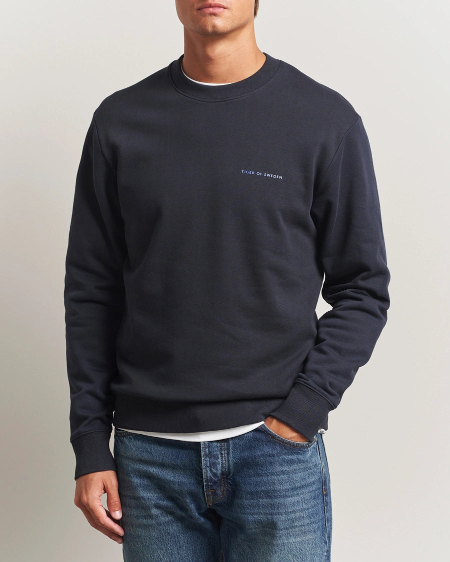 Tiger of Sweden | Pull en Jersey "Emerson" - Bleu foncé