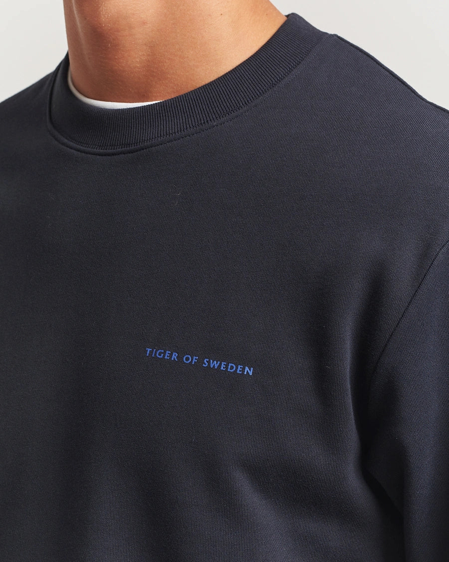 Tiger of Sweden | Pull en Jersey "Emerson" - Bleu foncé