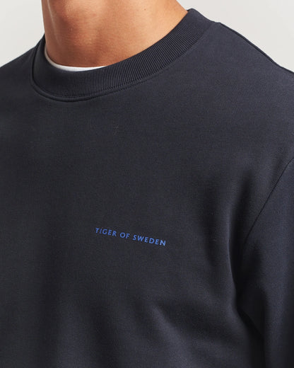 Tiger of Sweden | Pull en Jersey "Emerson" - Bleu foncé