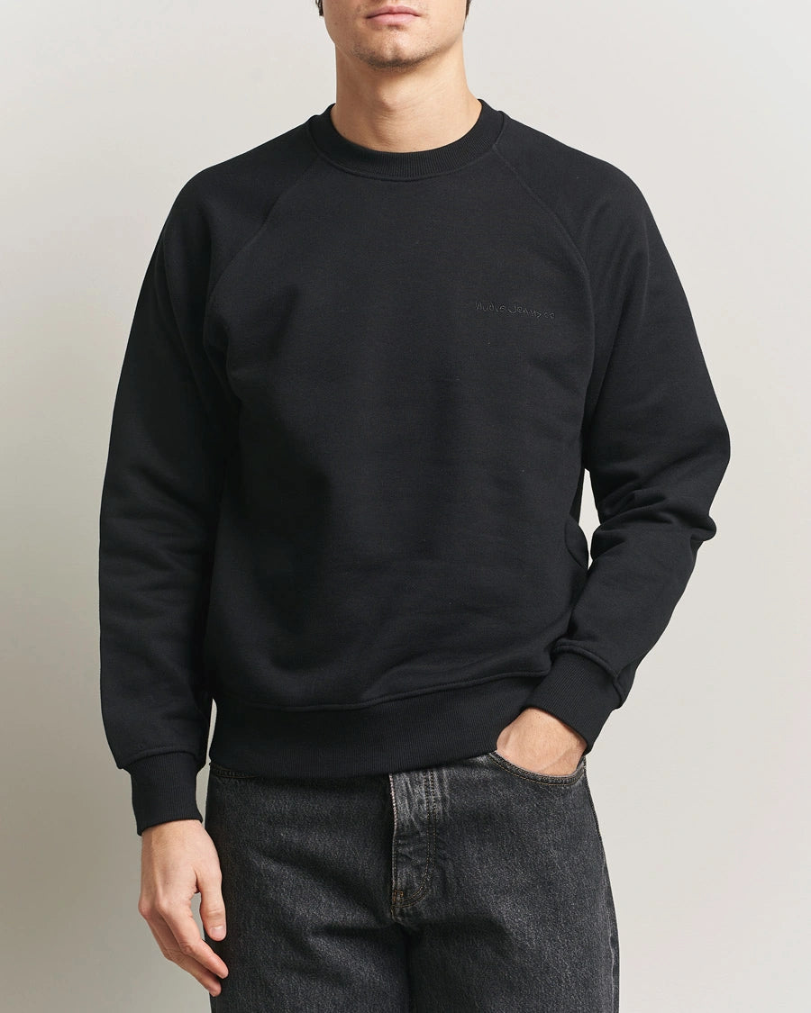 Nudie Jeans | le Sweat-shirt ''Palle Logo'' - Noir