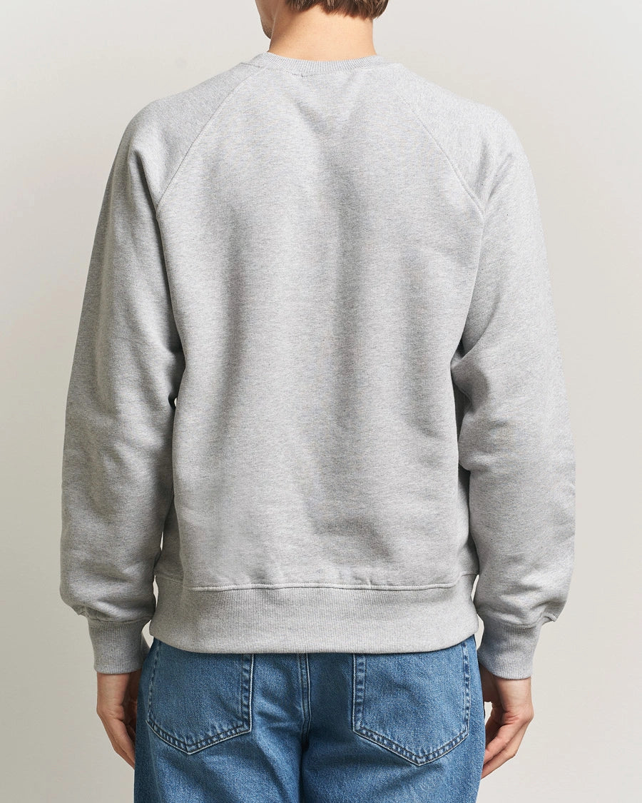 Nudie Jeans | le Sweat-shirt ''Palle Logo'' - Gris chiné