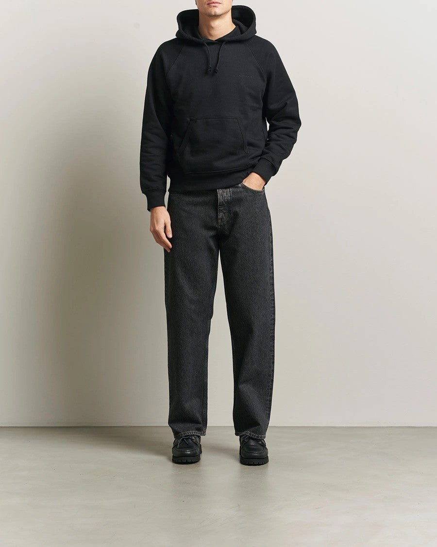 Nudie Jeans | Sweat à capuche ''Gunde Logo'' -  Noir