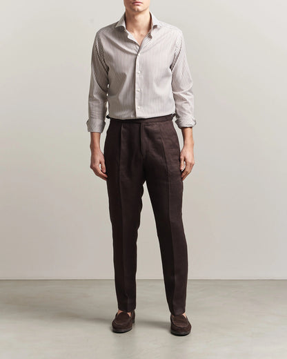 Eton | Chemise Oxford Signature à rayures Bengale - Beige