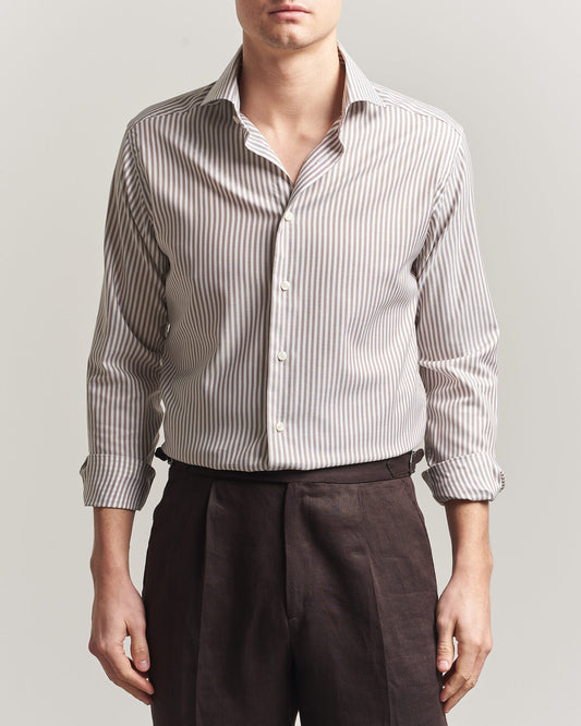Eton | Chemise Oxford Signature à rayures Bengale - Beige