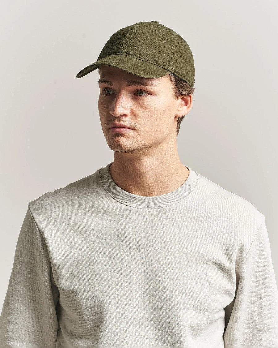 Tiger of Sweden | La casquette ''Hent'' délavée - Vert Kalamata