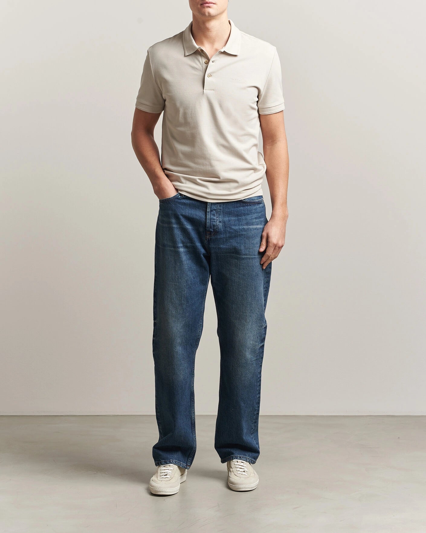 Tiger of Sweden | Polo en coton piqué "Darios" - Gris