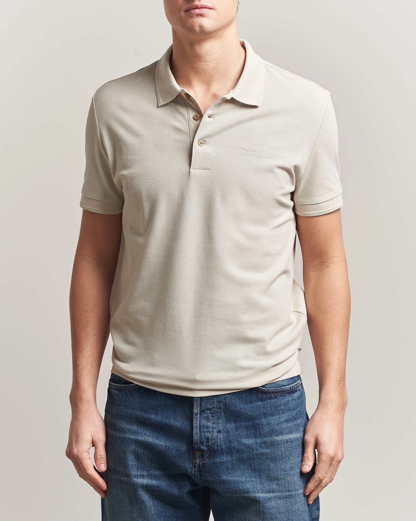 Tiger of Sweden | Polo en coton piqué "Darios" - Gris